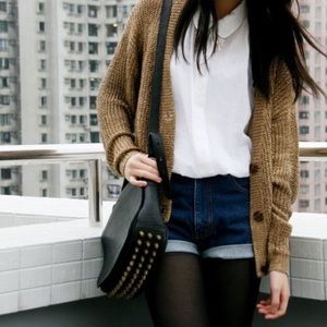 Vintage American Apparel Gold Metallic Cardigan